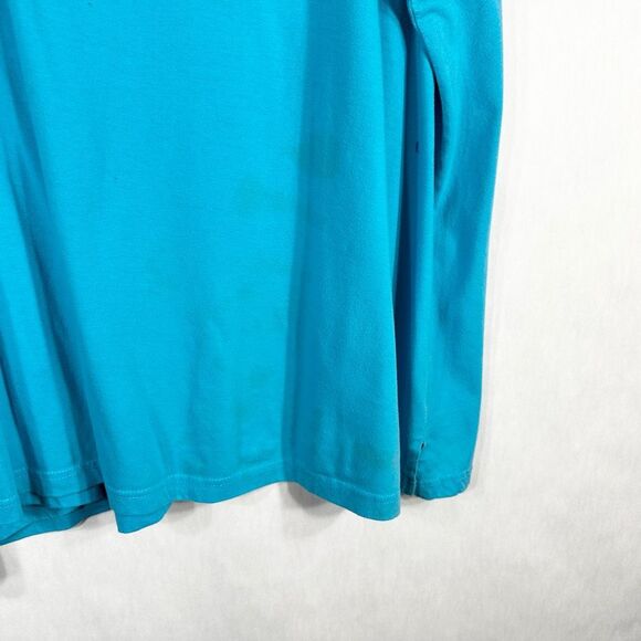 Only Necessities Plus Size 5X Top Turquoise Blue Short Sleeve Scoop Neck 1654 - Picture 5 of 9